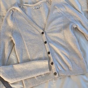 American Eagle Cropped Button Down Cardigan